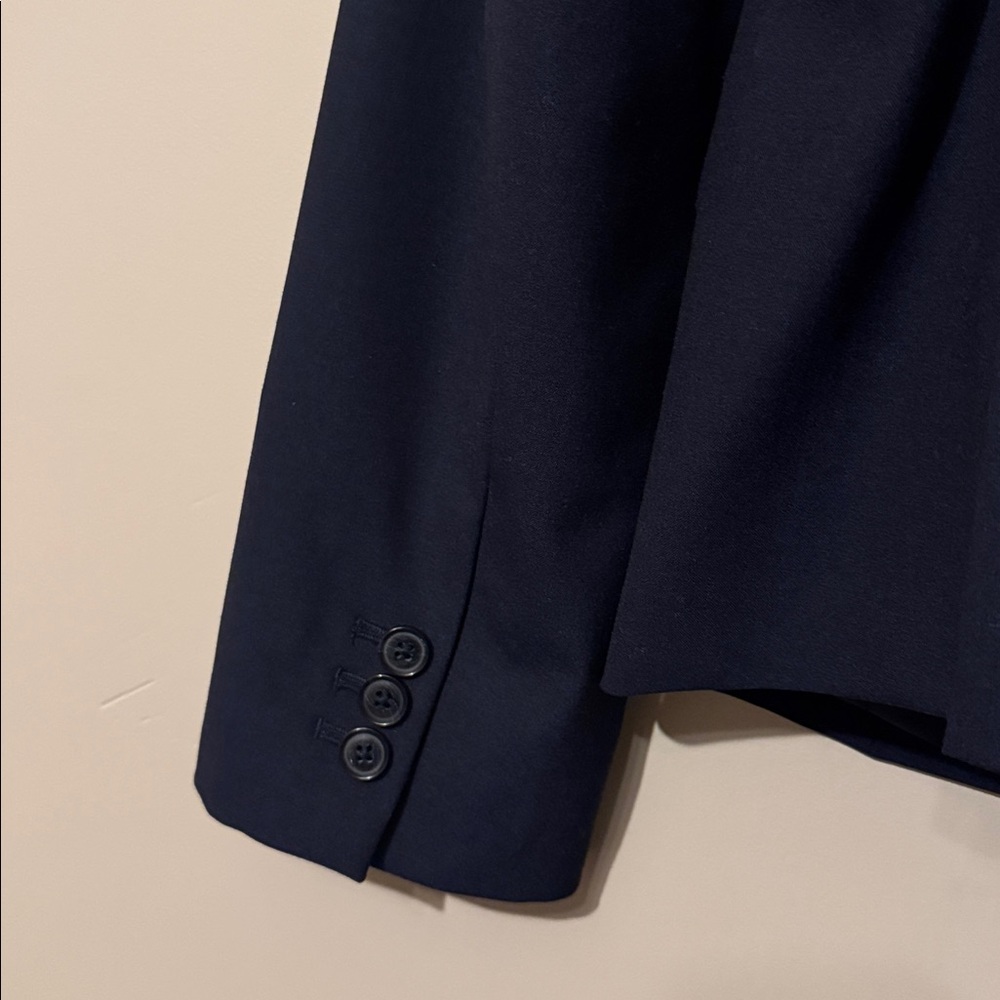 NWT- Banana Republic Refined wool blazer, navy blue, size 16 - Picture 8 of 12